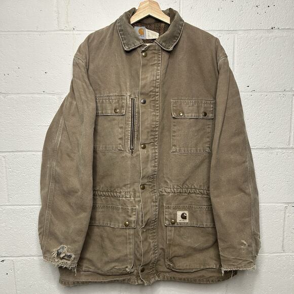 Vintage Carhartt Wool-Lined Duster Coat “Chestnut” PB2321